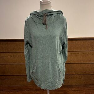 Livi Active Heather Sage Green Hooded Pullover